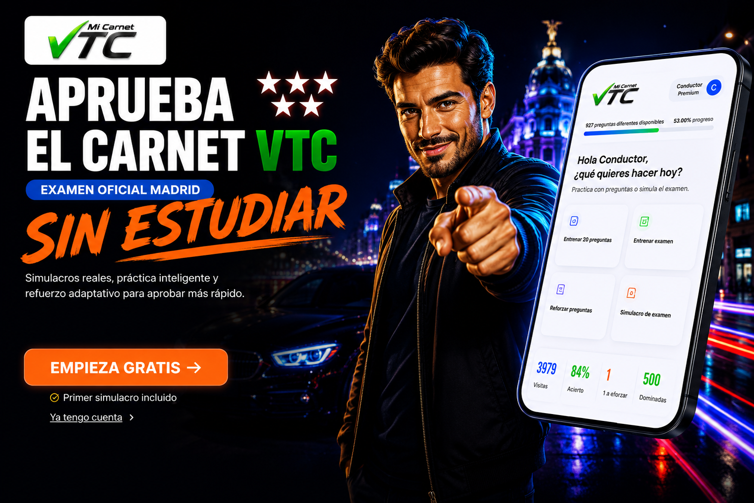 Aprueba el VTC sin estudiar de memoria
